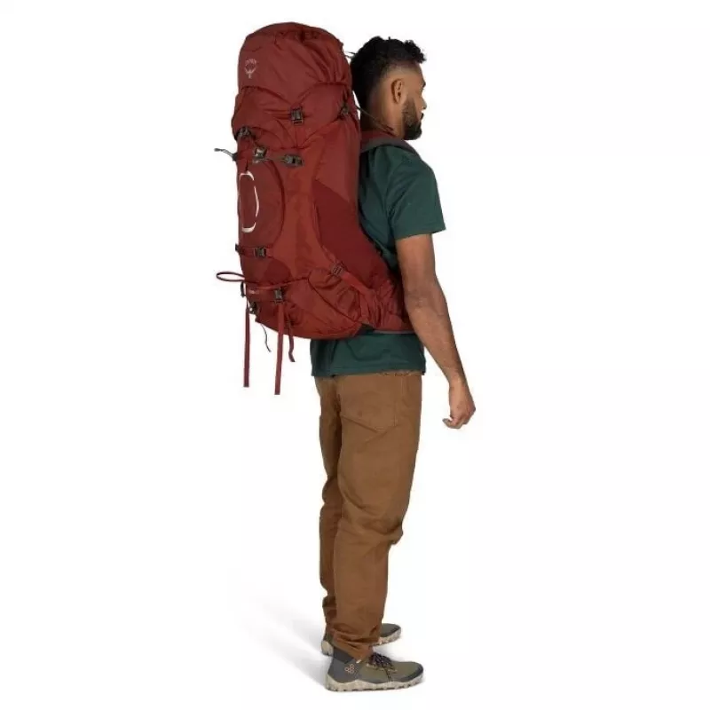 Osprey Aether 65 pārgājienu mugursoma S/M Granāt sarkana