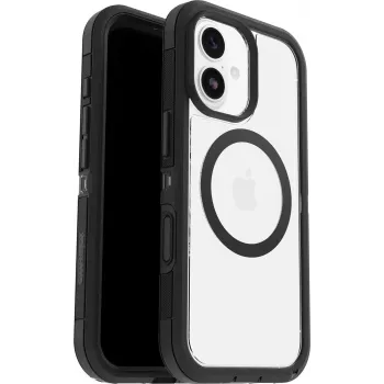 OtterBox Defender Pro XT Clear Camera Control Case for iPhone 17, Clear/Black