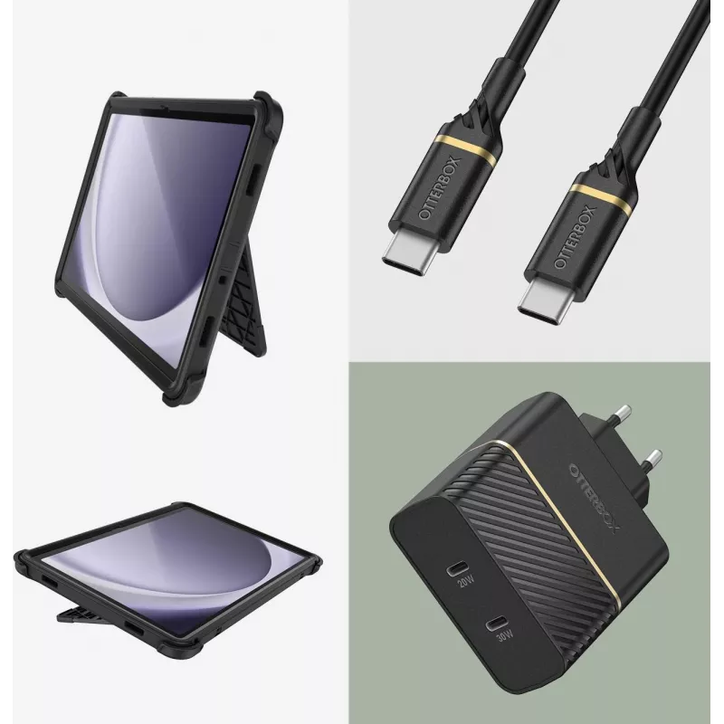 OtterBox Defender Series Case for Samsung Galaxy Tab A9+ - Black