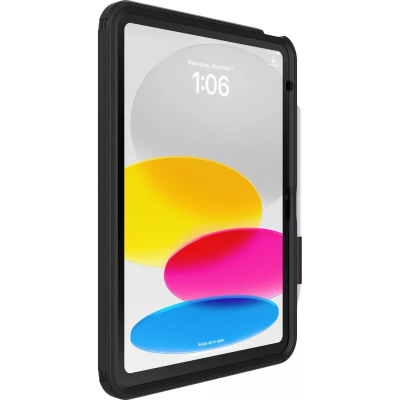 OtterBox Defender Series Kickstand Case for iPad 10th Gen - Ultra-Rugged Protective Case with Integrated Screen Protector - Military Standard Drop Tested - Black (77-93756)