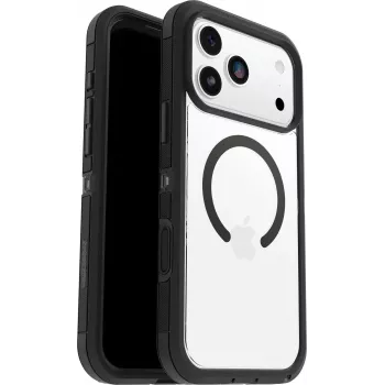OtterBox Defender Series Pro XT Clear Camera Control Case for iPhone 17 Pro Max, Clear/Black