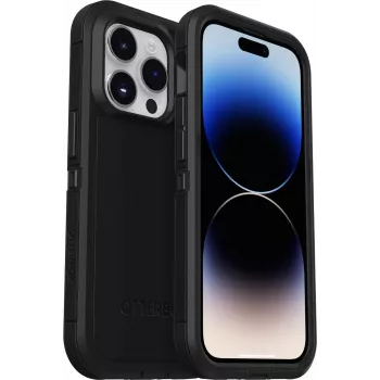 OtterBox Defender Series XT aizmugurējais vāciņš Apple iPhone 14 Pro - melns, MagSafe savietojams, izturīga aizsardzība 77-89121