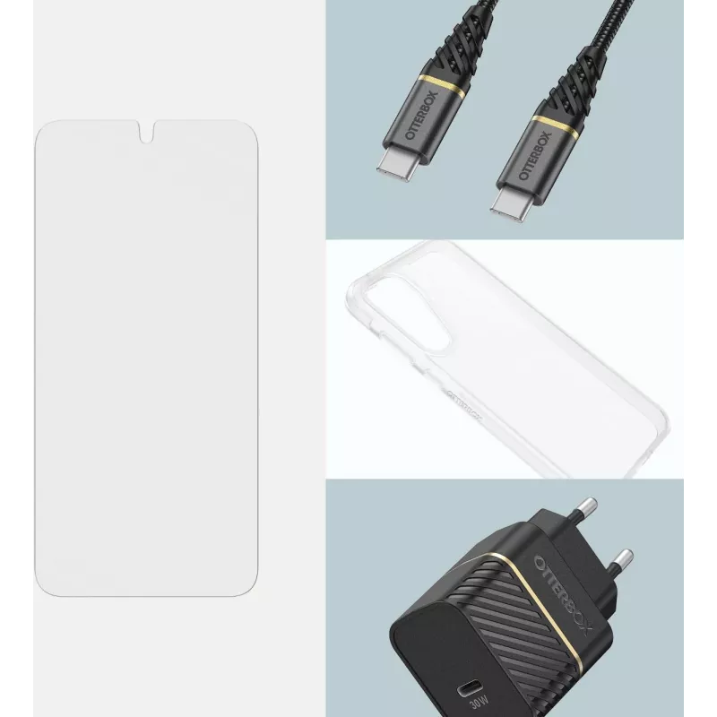 OtterBox Glass Series ekrāna aizsargs Samsung Galaxy A55 5G - caurspīdīgs - izturīgs pret kritieniem - izturīgs pret skrāpējumiem - nesalūstošs - 1 iepakojums (77-95481)