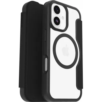 OtterBox React Folio MagSafe Series Case for Apple iPhone 17 - Black Crystal (Caurspīdīgs/Melns)