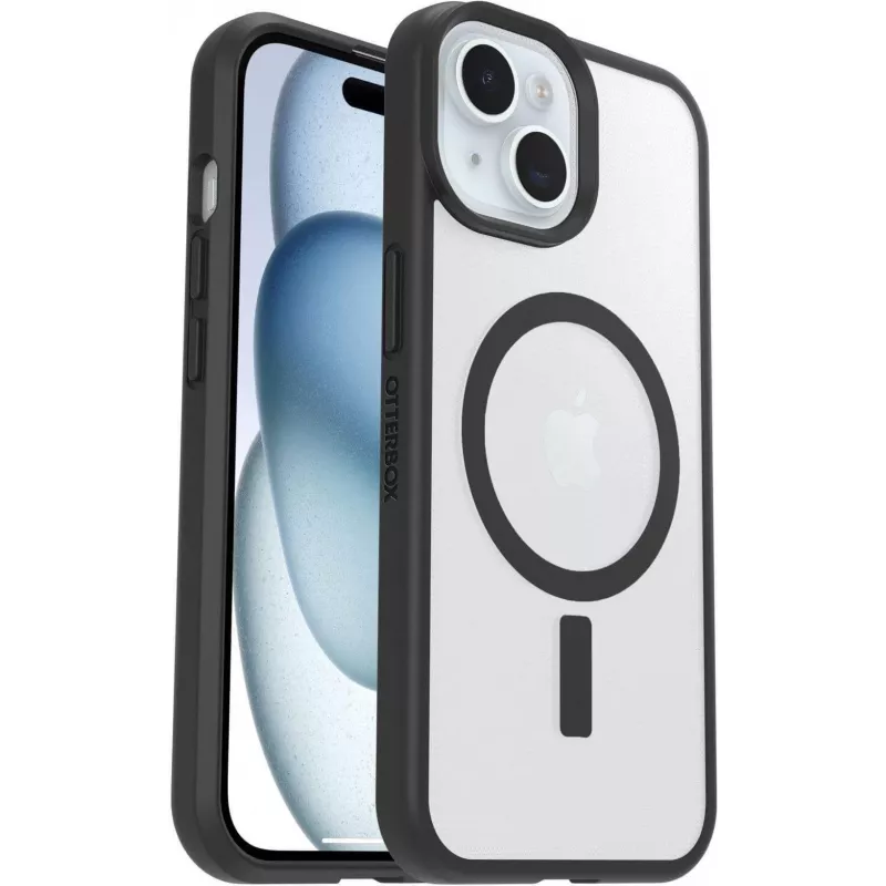 OtterBox React MagSafe Case for iPhone 16e/15/14/13 - Clear/Black