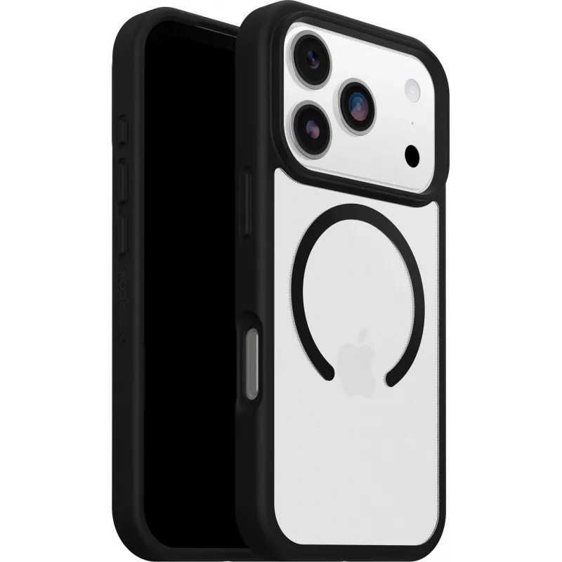 OtterBox React MagSafe for iPhone 17 Pro Black Crystal - Clear/Black