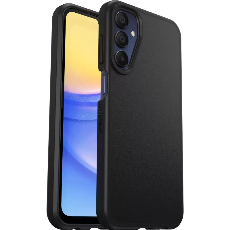 OtterBox React Series Back Cover for Samsung Galaxy A15 5G - Melns