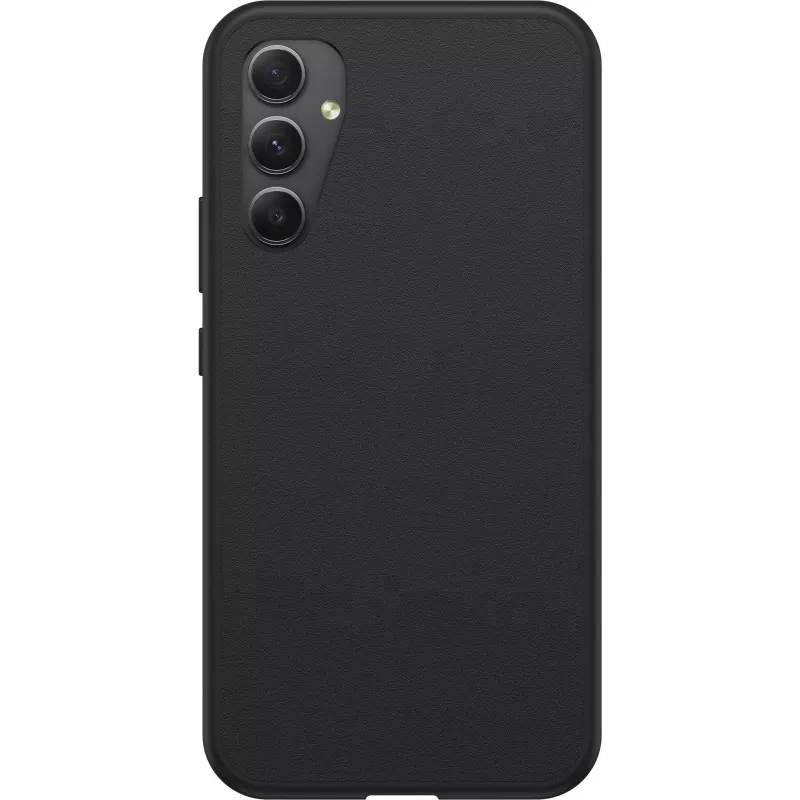 OtterBox React Series aizmugurējais vāciņš Samsung Galaxy A34 5G Black Pro Pack (77-91637)