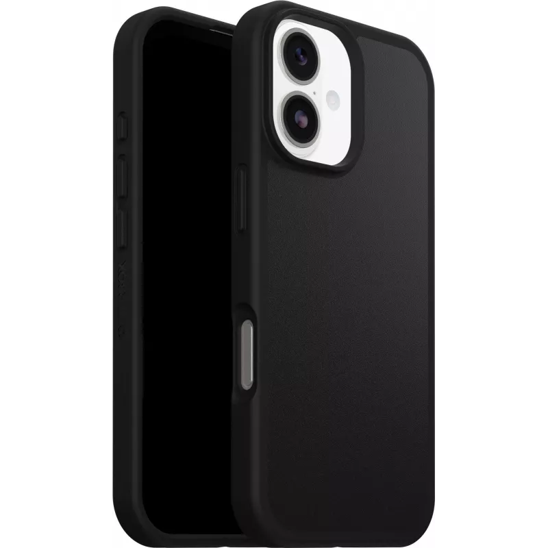 OtterBox React Series MagSafe Case for iPhone 15 Pro Max - Black Crystal (Transparent/Black)