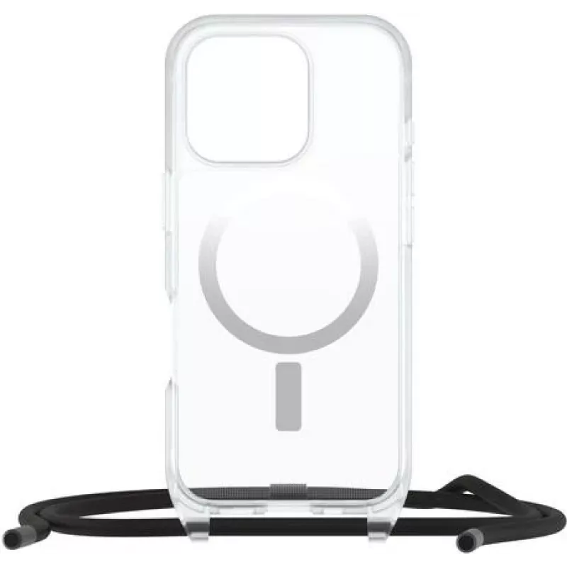 OtterBox React Series Necklace MagSafe Case for Apple iPhone 16 Pro Clear
