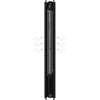 OtterBox Strada Series uzvelkamais futrālis Apple iPhone 6/6s/7/8/SE (2. un 3. paaudze) - melns
