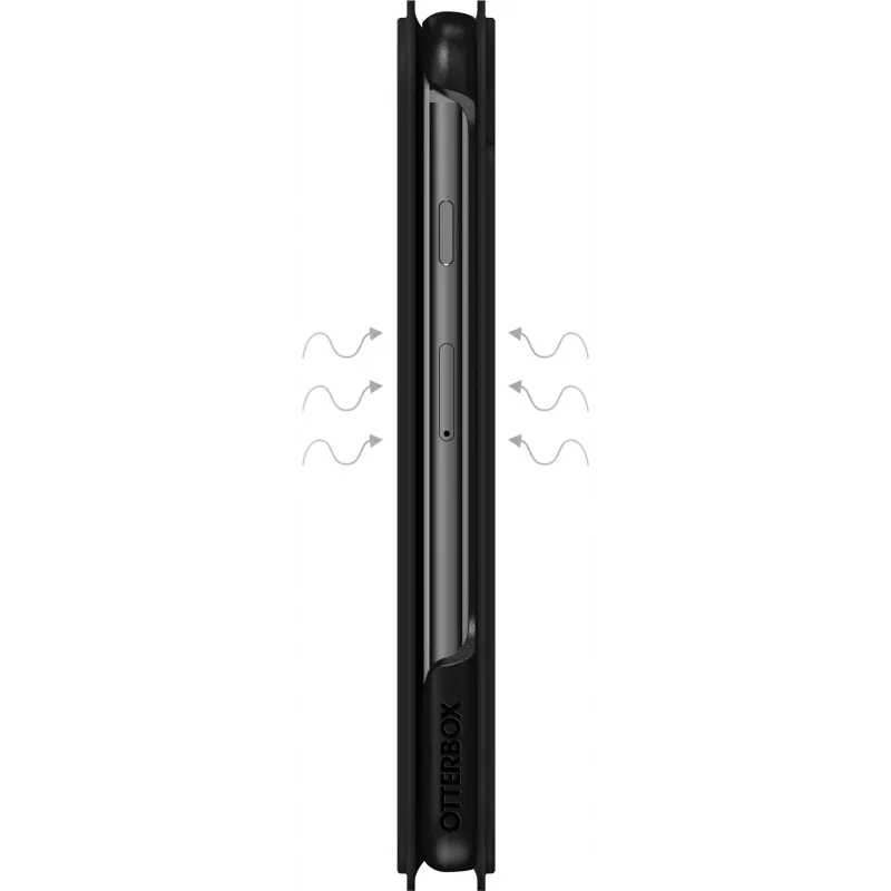 OtterBox Strada Series uzvelkamais futrālis Apple iPhone 6/6s/7/8/SE (2. un 3. paaudze) - melns