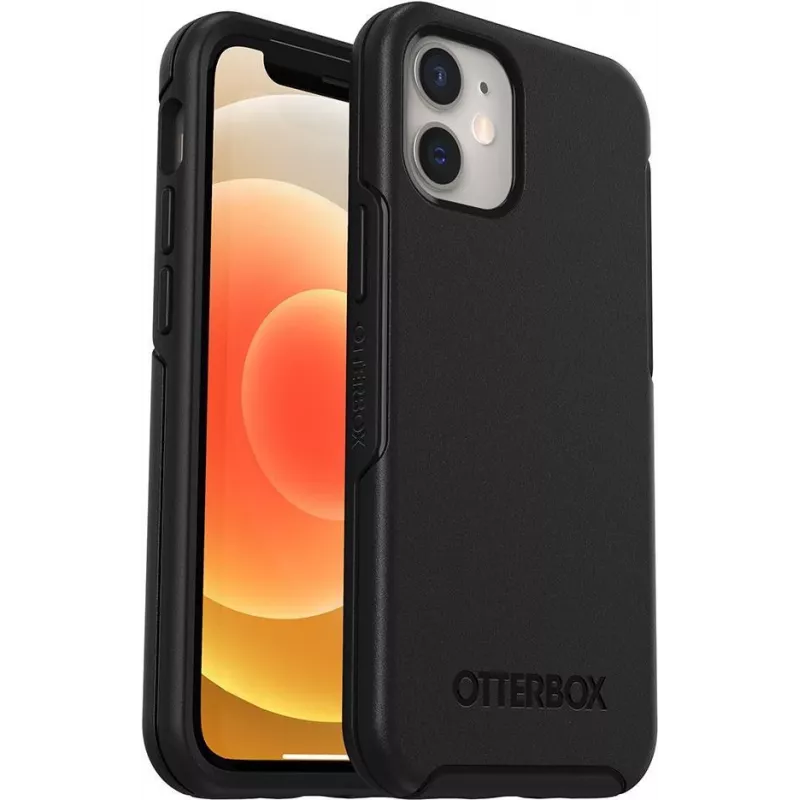 OtterBox Symmetry Series aizmugurējais vāciņš Apple iPhone 12 / iPhone 12 Pro - Melns