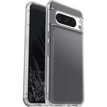 OtterBox Symmetry Series Clear Back Cover for Google Pixel 8 Pro - Polycarbonate, Synthetic Rubber - Clean