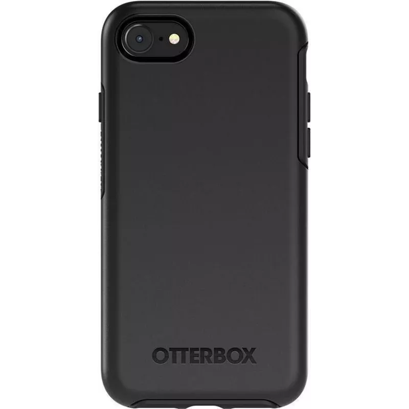 OtterBox Symmetry Series Pro Pack - Aizmugurējais vāciņš Apple iPhone 7, 8, SE (2. paaudze), SE (3. paaudze) - Polikarbonāts, Sintētiskais kaučuks - Melns