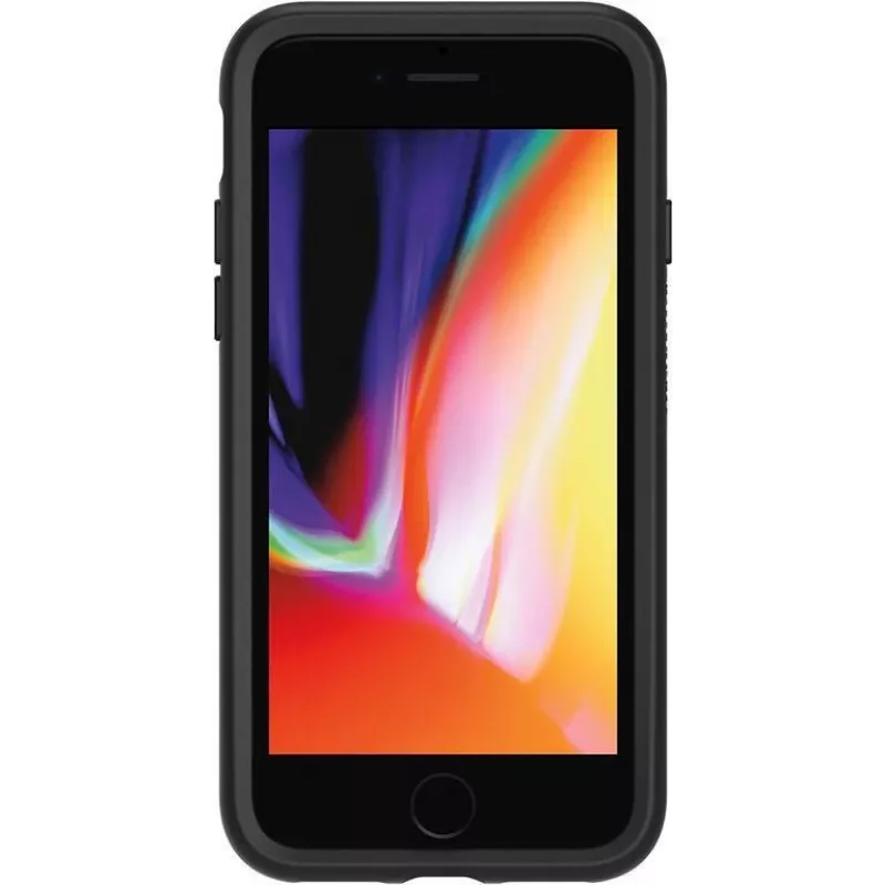 OtterBox Symmetry Series Pro Pack - Aizmugurējais vāciņš Apple iPhone 7, 8, SE (2. paaudze), SE (3. paaudze) - Polikarbonāts, Sintētiskais kaučuks - Melns