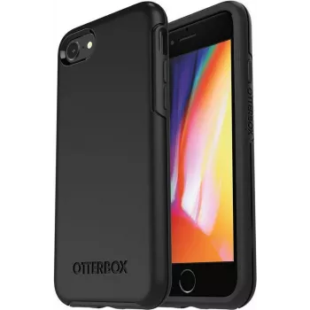 OtterBox Symmetry Series Pro Pack - Aizmugurējais vāciņš Apple iPhone 7, 8, SE (2. paaudze), SE (3. paaudze) - Polikarbonāts, Sintētiskais kaučuks - Melns
