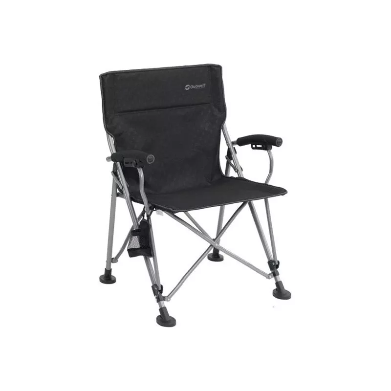 Outwell Campo Kempinga Krēsls 125 kg Melns/Pelēks