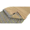 Outwell Commodore Sleeping Bag 225 x 85 cm 9/5/-8 °C ar vaļīgu spilvenu, 2-virzienu automātiskās bloķēšanas L-veida rāvējslēdzējs