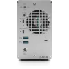 OWC Mercury Elite Pro Dual 2 nodalījumu RAID korpuss ar 3 portu USB centrmezglu, USB 3.2 Gen 2 Type-C (sudraba)