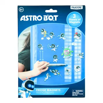 Paladone AstroBot ledusskapja magnēti - 34 gabalu magnētiskais komplekts, 3 loksnes, kosmosa robota dizains