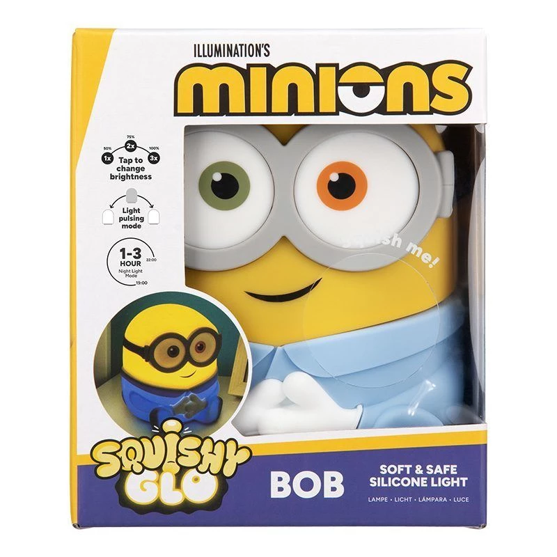 Paladone Bob SquishyGlo Silikona gaisma, uzlādējama - SpongeBob SquarePants noskaņas gaisma