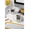 Paladone Game Boy Heat Change Mug 300 ml Keramika Pelēks/Melns