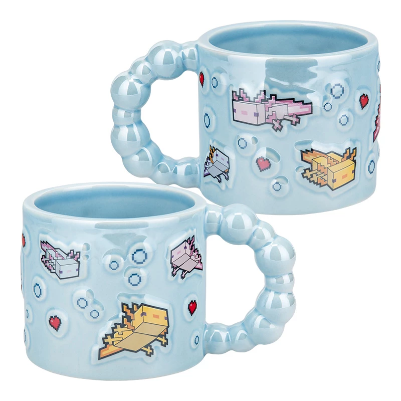Paladone Minecraft Axolotl Bubble Shaped Mug - 325 ml Keramika Rozā