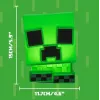 Paladone Minecraft Creeper SquishyGlo silikona gaisma uzlādējama – regulējama zaļa LED naktsgaisma ar 3 spilgtuma līmeņiem un Micro USB uzlādi