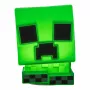 Paladone Minecraft Creeper SquishyGlo silikona gaisma uzlādējama – regulējama zaļa LED naktsgaisma ar 3 spilgtuma līmeņiem un Micro USB uzlādi