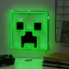 Paladone Minecraft Creeper pie sienas stiprināma LED neona gaisma