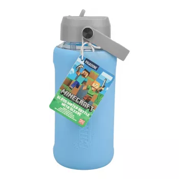 Paladone Minecraft stikla ūdens pudele 450 ml Creeper dizains