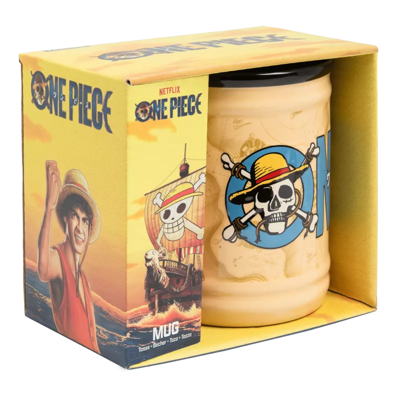 Paladone One Piece formas krūze - Monkey D. Luffy 350ml keramika