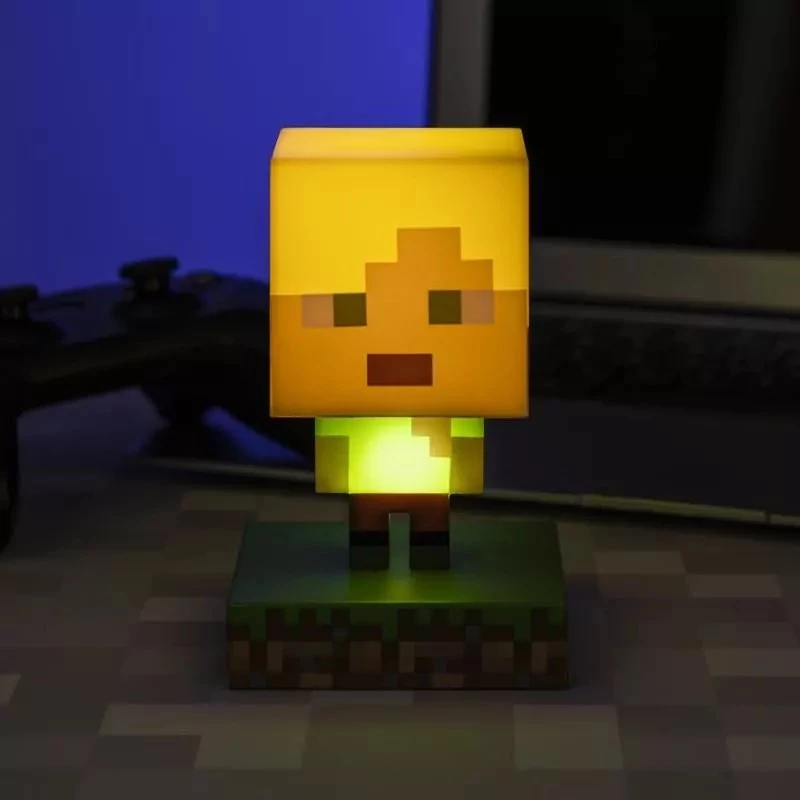 Paladone PP6591MCF Minecraft Alex Icon Light - USB barojama LED nakts gaisma, daudzkrāsu mainīga