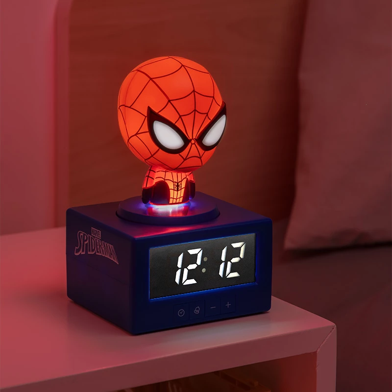 Paladone Spider-Man Icon modinātājpulkstenis - digitāls LED, sarkans/melns