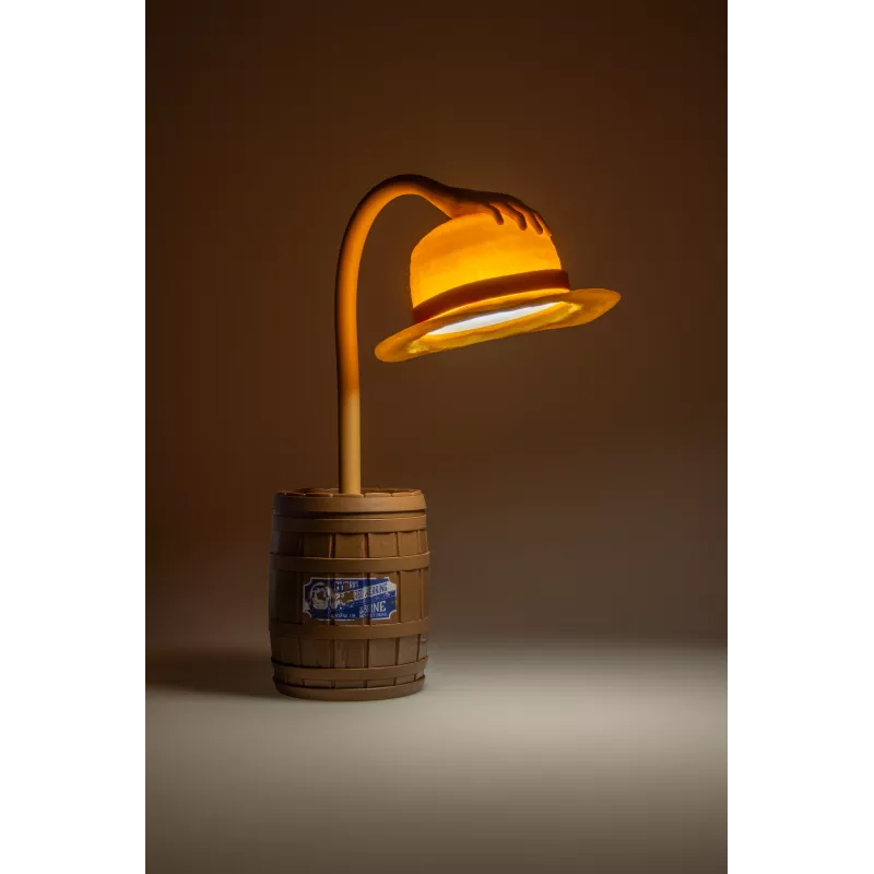Paladone Salmu cepures pozējams LED lukturis - One Piece Luffy galda lampa, USB barošana