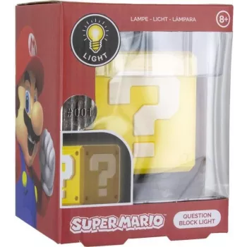 Paladone Super Mario Question Block 3D gaisma ar monētas skaņas efektu PP4372NNV2