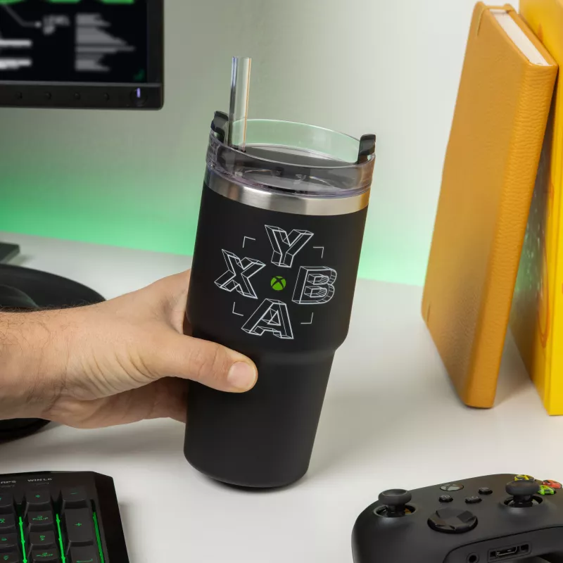 Paladone Xbox Gamer krūze - keramikas krūze ar kontroliera rokturi, 300 ml, melna/zaļa
