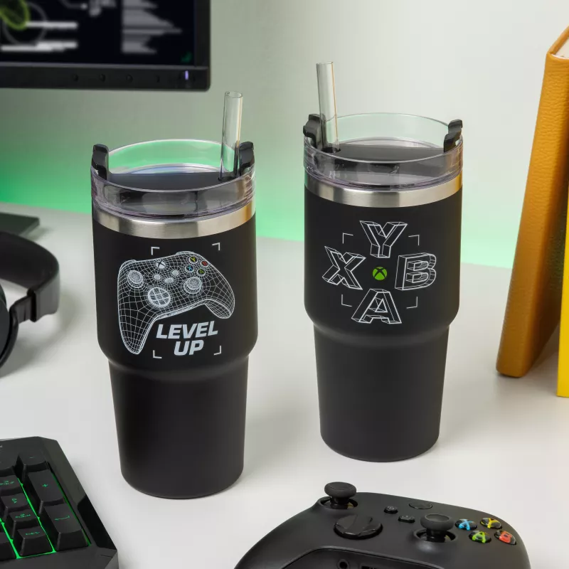 Paladone Xbox Gamer krūze - keramikas krūze ar kontroliera rokturi, 300 ml, melna/zaļa