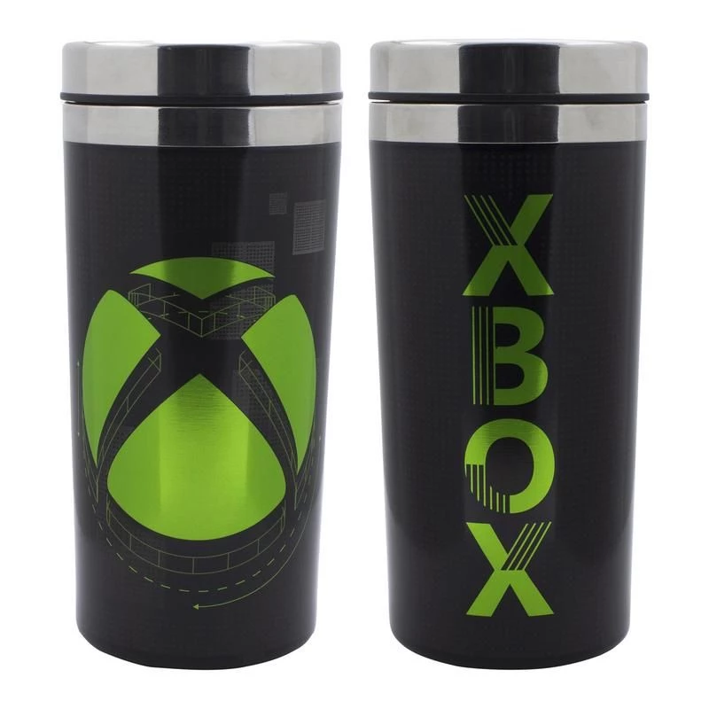 Paladone XBOX metāla ceļojumu krūze 450 ml, divsienu nerūsējošais tērauds