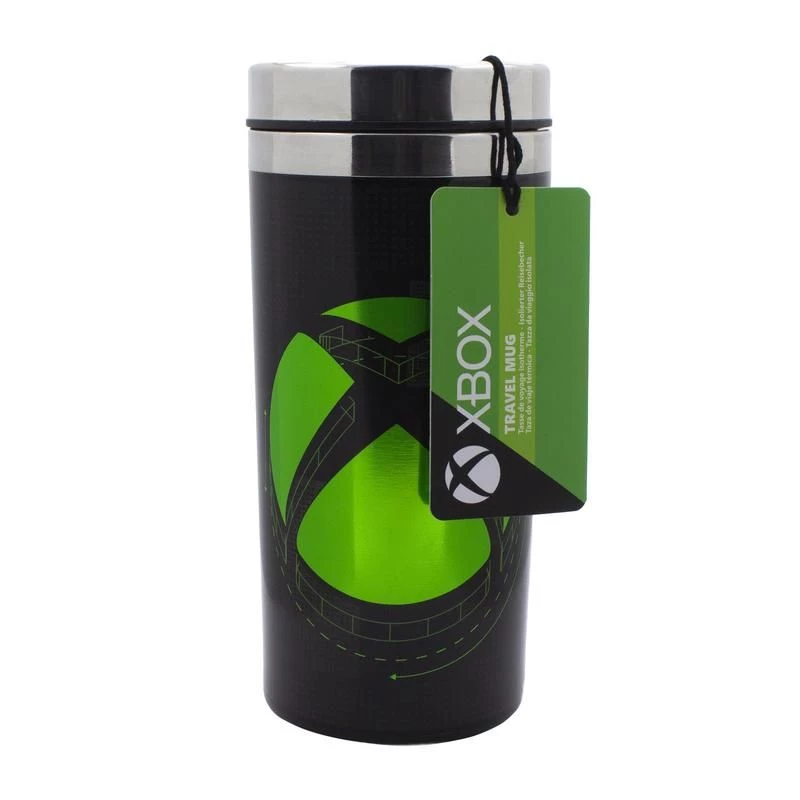 Paladone XBOX metāla ceļojumu krūze 450 ml, divsienu nerūsējošais tērauds