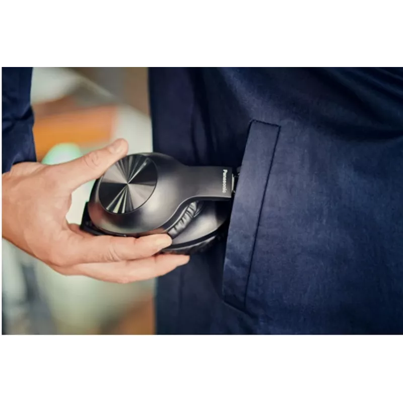 Panasonic RB-HX220BDEK uz ausīm liekamas Bluetooth austiņas, melnas