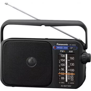 Panasonic RF-2400DEG-K pārnēsājams analogais AM/FM radio - melns