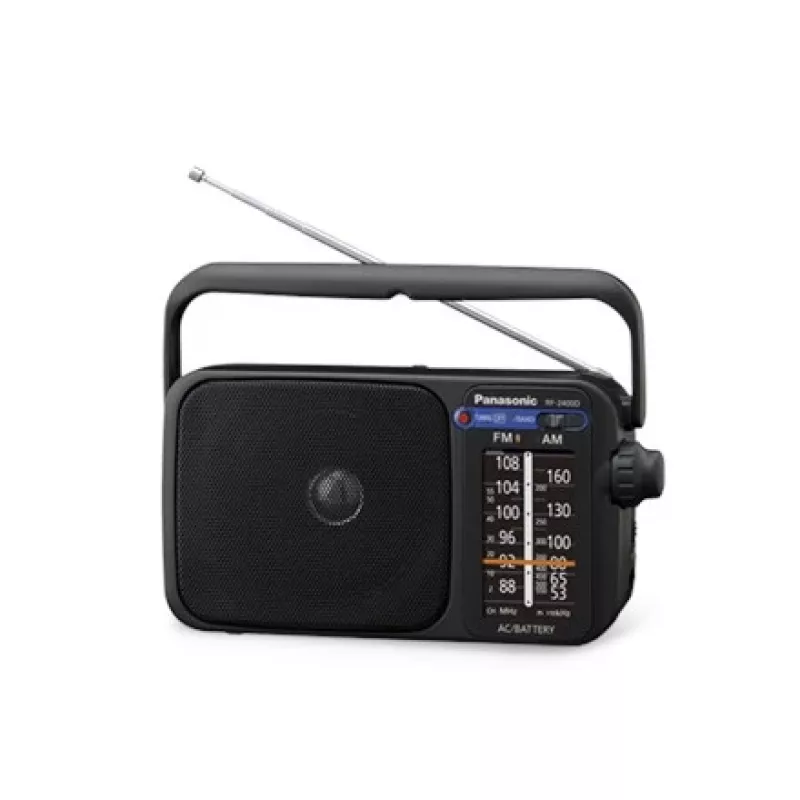 Panasonic RF-2400DEG-K pārnēsājams analogais AM/FM radio - melns