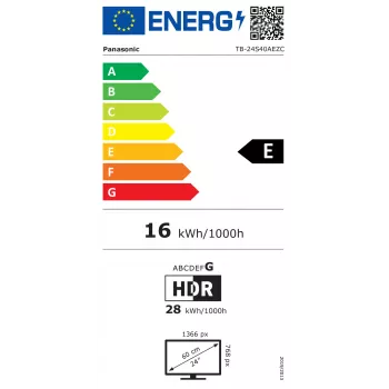 Panasonic TB-24S40A 24 collu HD Ready LED televizors - Melns