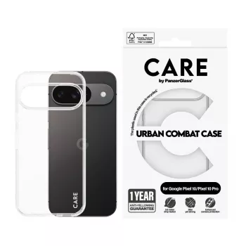 PanzerGlass CARE by Flagship Case Transparent Urban Combat ar caurspīdīgu rāmi Google Pixel 8 Pro