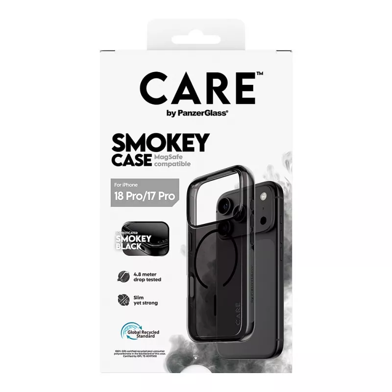 PanzerGlass CARE Smokey apvalks ar melnu MagSafe iPhone 17 Pro