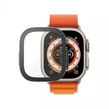 PanzerGlass pilna korpusa ekrāna aizsargs Apple Watch Ultra / Ultra 2 (49 mm) – melns