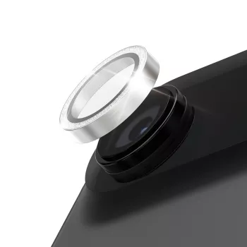 PanzerGlass Hoops Glitter Silver Camera Lens Protector iPhone 15 Pro / Pro Max