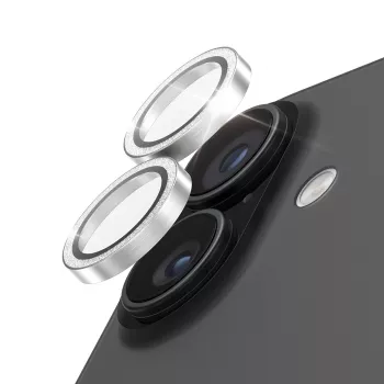 PanzerGlass Hoops Glitter Silver Camera Lens Protector iPhone 17 / iPhone 16 / 16 Plus